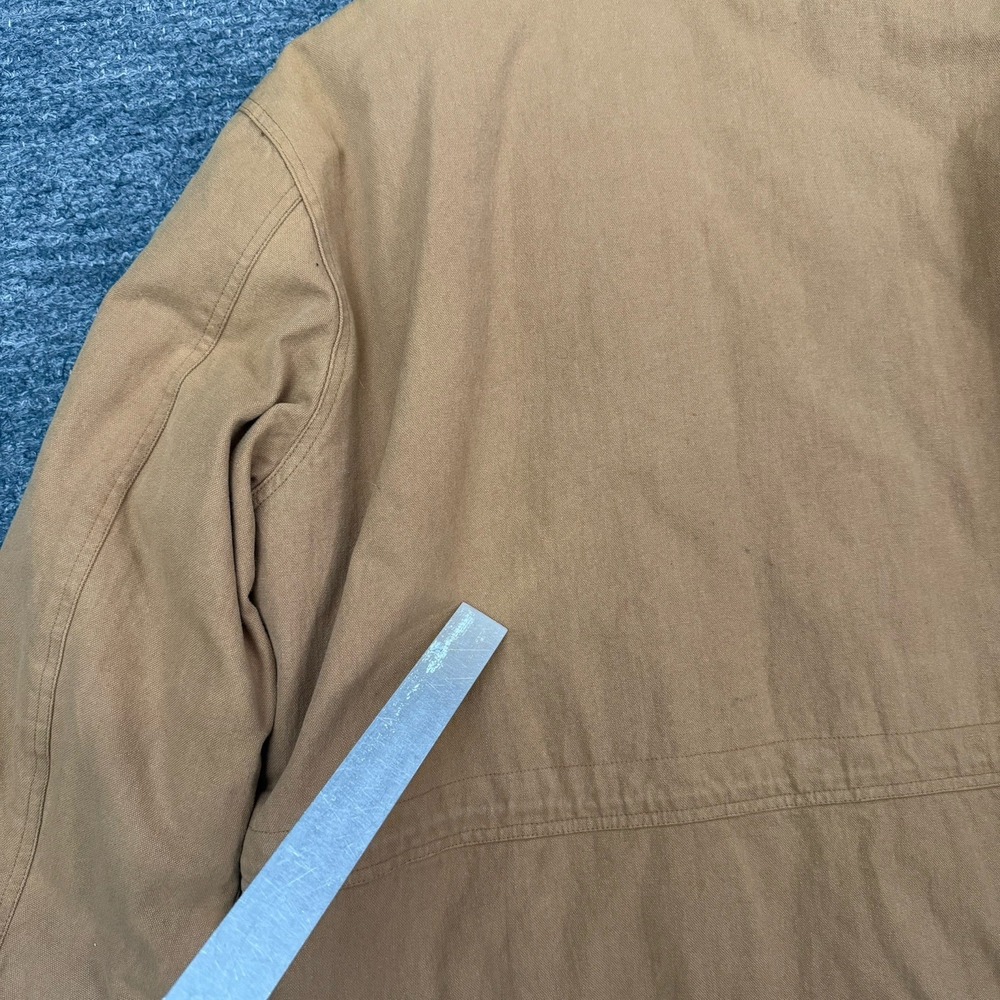 Vintage Maxwear Barn Chore Coat Jacket Large Removable Liner Workwear Leather - Picture 7 of 16